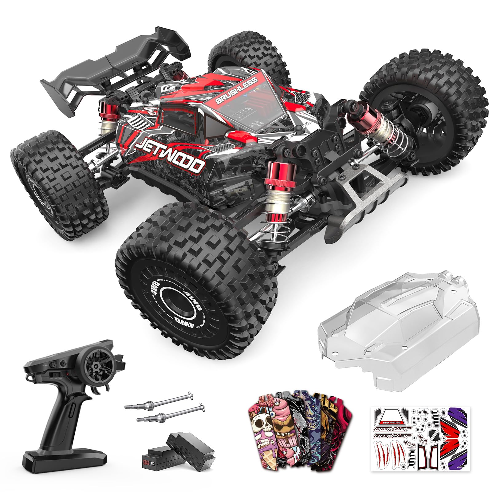 High-speed brushless off-road RC cars, Jetwood x Hyper Go 1:16.
